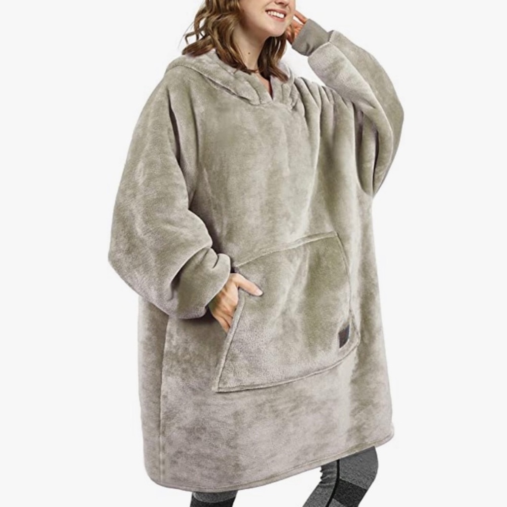 Catalonia Oversized Blanket Hoodie Sweatshirt Fleece Blanket Pullover Comfy